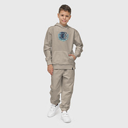 Костюм хлопковый детский Deep pace new planet, цвет: миндальный — фото 2