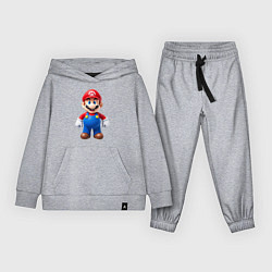 Костюм хлопковый детский Супер марио - король грибного королевства, цвет: меланж