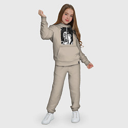 Костюм хлопковый детский Клинок рассекающий демонов Ериичи Цугикуни Кокушиб, цвет: миндальный — фото 2