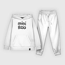 Костюм хлопковый детский Mini boss, цвет: белый