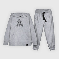 Костюм хлопковый детский Лошадка новогодняя, цвет: меланж