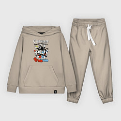 Костюм хлопковый детский Cuphead - devil, цвет: миндальный