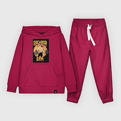 Костюм хлопковый детский Эсканор грех гордыни gym, цвет: маджента
