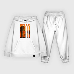 Костюм хлопковый детский Relax summer, цвет: белый