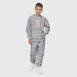 Костюм хлопковый детский Клинок рассекающий демонов Незуко угловатый, цвет: меланж — фото 2