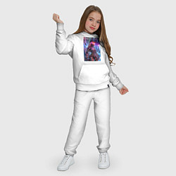 Костюм хлопковый детский Cyber Barbie - neon glow fantasy, цвет: белый — фото 2