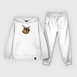 Костюм хлопковый детский Каракет Шлепа, цвет: белый