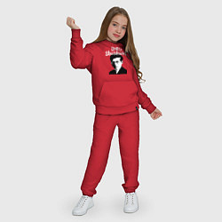 Костюм хлопковый детский Дмитрий Шостакович с портретом, цвет: красный — фото 2