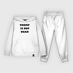 Костюм хлопковый детский Trump is not dead - motto, цвет: белый