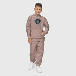 Костюм хлопковый детский Funny monkey, цвет: пыльно-розовый — фото 2