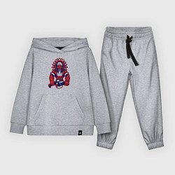 Костюм хлопковый детский Индеец с топором, цвет: меланж