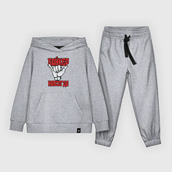 Костюм хлопковый детский Истинный байкер, цвет: меланж