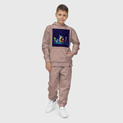 Костюм хлопковый детский Все эмоции персонажи мультфильм головоломка, цвет: пыльно-розовый — фото 2