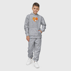 Костюм хлопковый детский Мама лиса с ребенком, цвет: меланж — фото 2