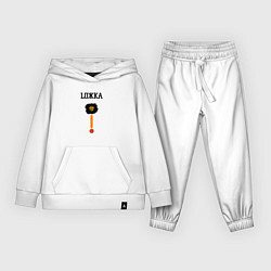 Костюм хлопковый детский Ложка, цвет: белый