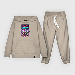 Костюм хлопковый детский Punks not dead - Rick and Morty, цвет: миндальный