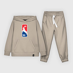 Костюм хлопковый детский NBA Bucks, цвет: миндальный