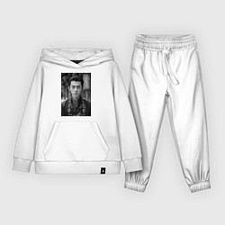 Костюм хлопковый детский Dylan Wang актер, цвет: белый