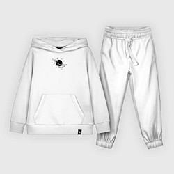 Костюм хлопковый детский Мой мир - Сатурн для пары, цвет: белый