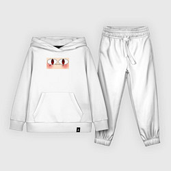 Костюм хлопковый детский Neco Arc Face meme, цвет: белый