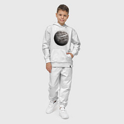 Костюм хлопковый детский Планета арт, луна, цвет: белый — фото 2