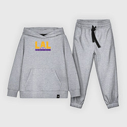Костюм хлопковый детский LAL basketball, цвет: меланж