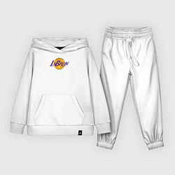 Костюм хлопковый детский LaBron Lakers, цвет: белый