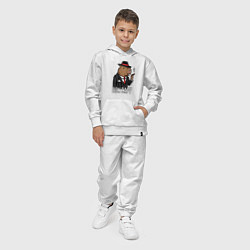 Костюм хлопковый детский Дон капибара, цвет: белый — фото 2