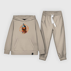 Костюм хлопковый детский Graffiti smile, цвет: миндальный