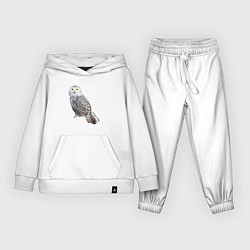 Костюм хлопковый детский Полярная сова, цвет: белый