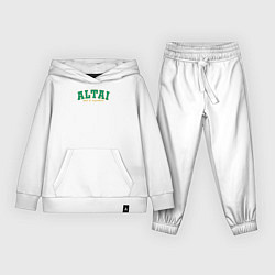 Костюм хлопковый детский Altai soul and mountains, цвет: белый