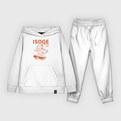 Костюм хлопковый детский Isoge, цвет: белый