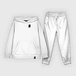 Костюм хлопковый детский Урист: туз буби, цвет: белый