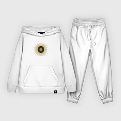 Костюм хлопковый детский Холодное солнце, цвет: белый