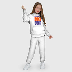 Костюм хлопковый детский Phoenix Suns team, цвет: белый — фото 2