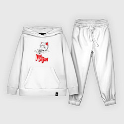 Костюм хлопковый детский Dandadan - chill, цвет: белый