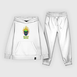 Костюм хлопковый детский Beast mode, цвет: белый