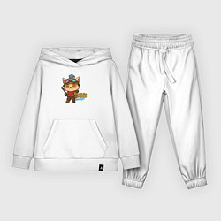 Костюм хлопковый детский Тимо Лига Легенд, цвет: белый