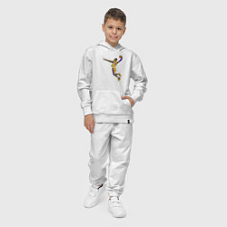 Костюм хлопковый детский Kobe Bryant dunker, цвет: белый — фото 2