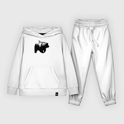 Костюм хлопковый детский Bear papa, цвет: белый