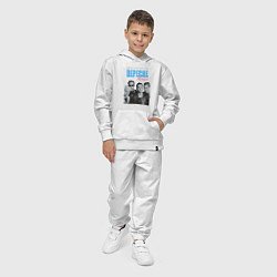 Костюм хлопковый детский Depeche Mode Violator portrait, цвет: белый — фото 2