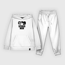 Костюм хлопковый детский Spider man, цвет: белый