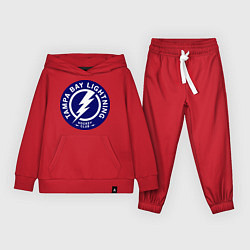 Костюм хлопковый детский HC Tampa Bay Lightning, цвет: красный