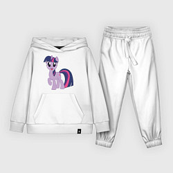 Костюм хлопковый детский Пони Сумеречная Искорка, цвет: белый