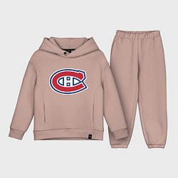 Детский костюм оверсайз Montreal Canadiens, цвет: пыльно-розовый