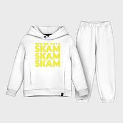 Детский костюм оверсайз Skam Skam, цвет: белый