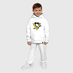 Детский костюм оверсайз Pittsburgh Penguins, цвет: белый — фото 2