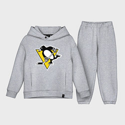 Детский костюм оверсайз Pittsburgh Penguins, цвет: меланж