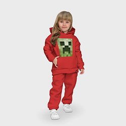 Детский костюм оверсайз Мinecraft creeper, цвет: красный — фото 2