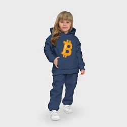 Детский костюм оверсайз Bitcoin Boss, цвет: тёмно-синий — фото 2